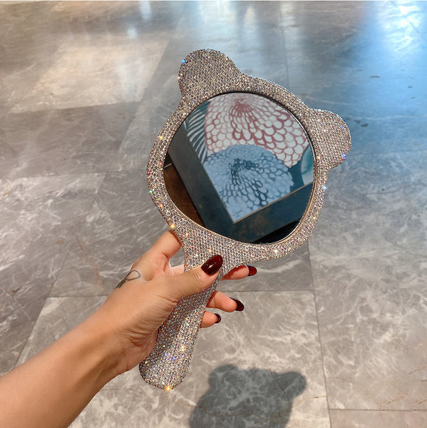 lovely cat shiny make up mirror