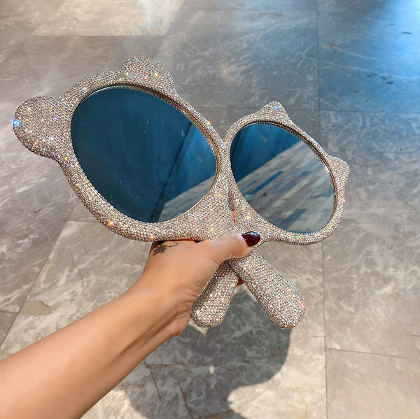 lovely cat shiny make up mirror