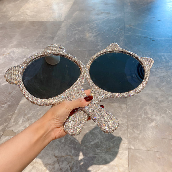 lovely cat shiny make up mirror