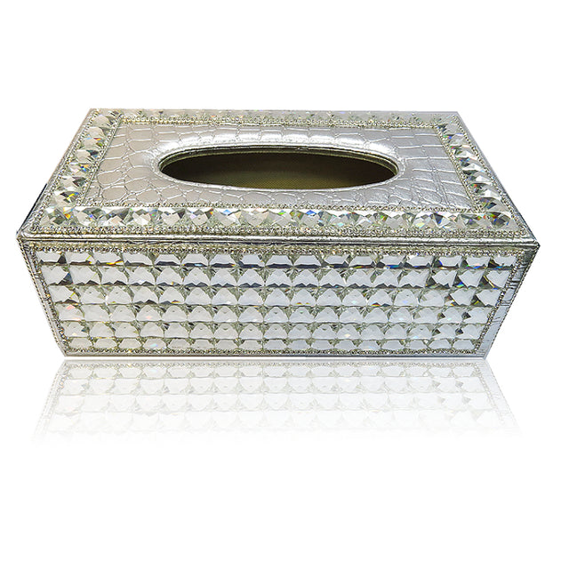 Shiny Crystal Tissue Box Holder