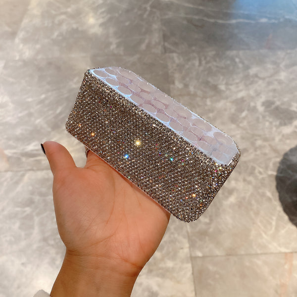 All Rhinetsones Sparkling Acrylic Makeup Brush Holder