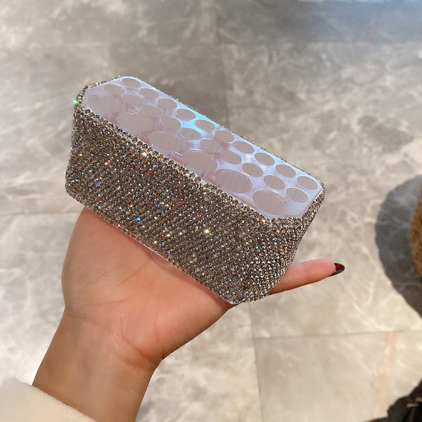 All Rhinetsones Sparkling Acrylic Makeup Brush Holder