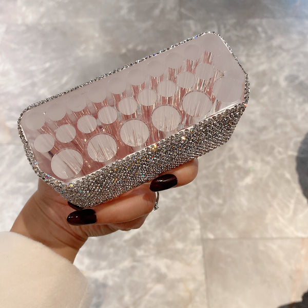 All Rhinetsones Sparkling Acrylic Makeup Brush Holder