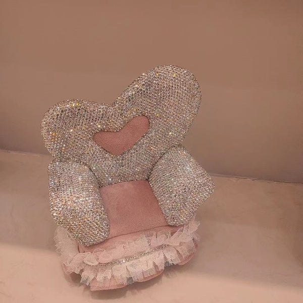 Jewelry Storage Sparkling Organizer with Rhinestones