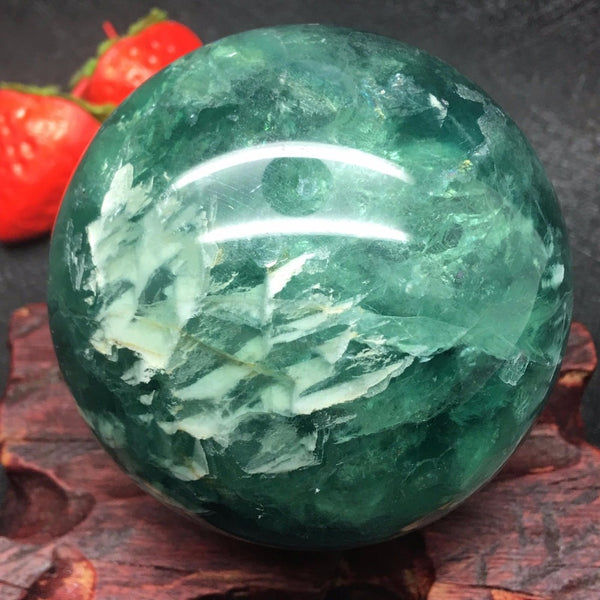 Natural Fluorite Crystal  Ball