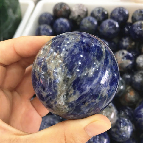 Natural Sodalite Crystal ball